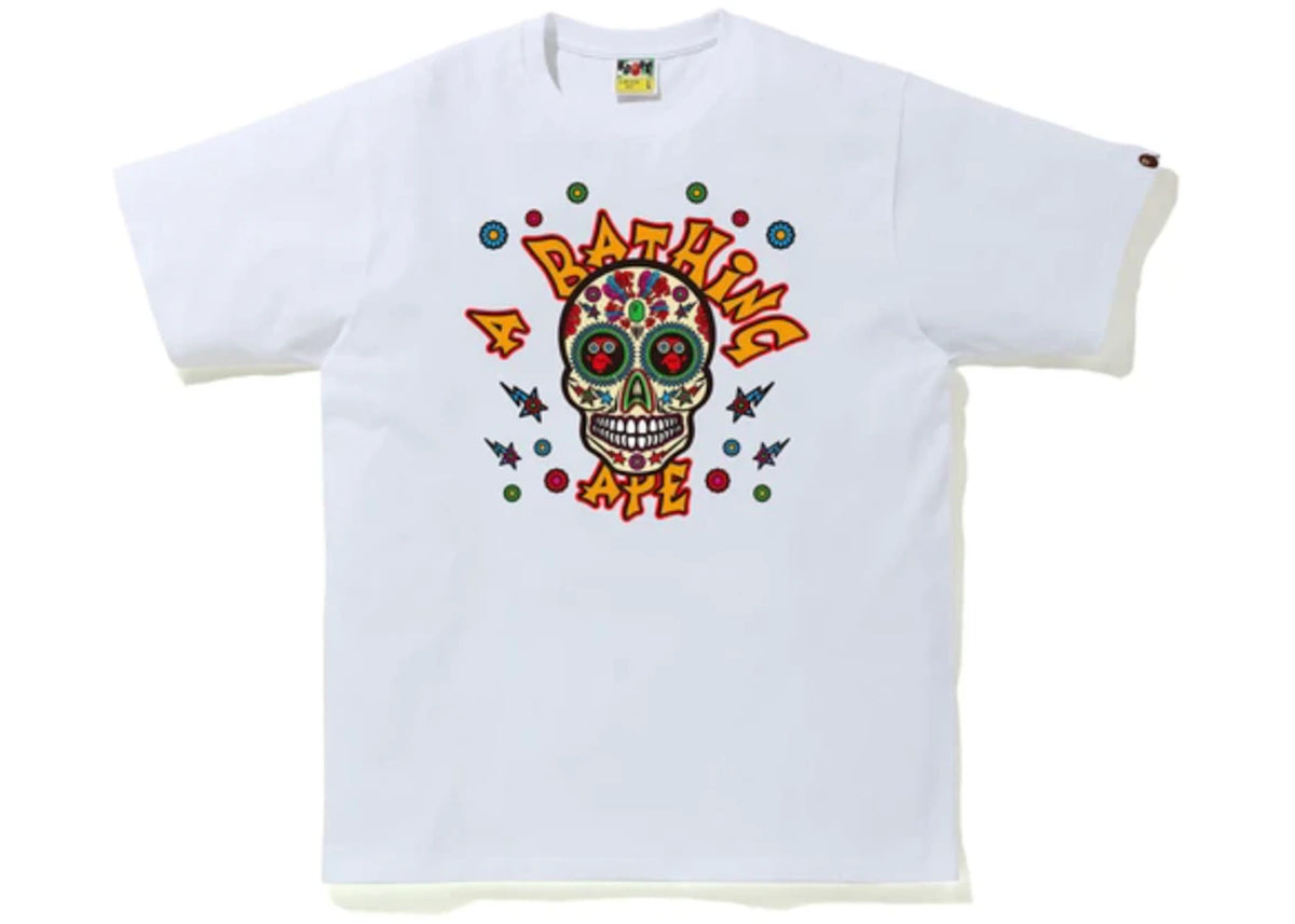 BAPE Sugar Skull Tee White