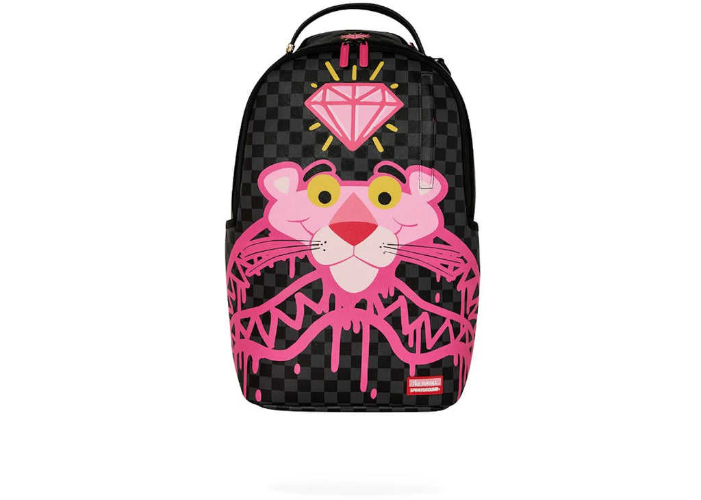 Sprayground Pink Panther Drippy Diamonds Backpack Black/Pink