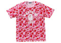 BAPE ABC Camo College Tee Pink