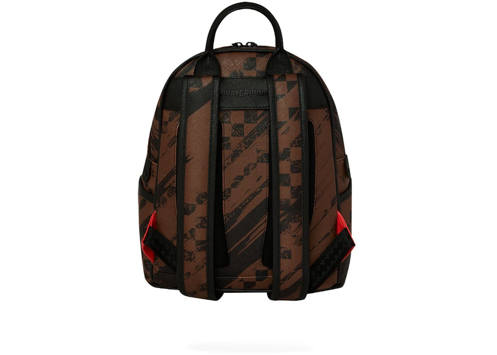 Sprayground Smeared Grunge Savage Backpack Brown