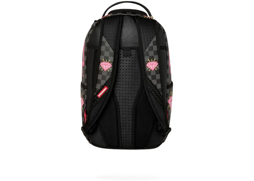 Sprayground Pink Panther Drippy Diamonds Backpack Black/Pink