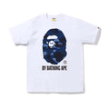 BAPE Color Camo Big Ape Head Tee White/Navy