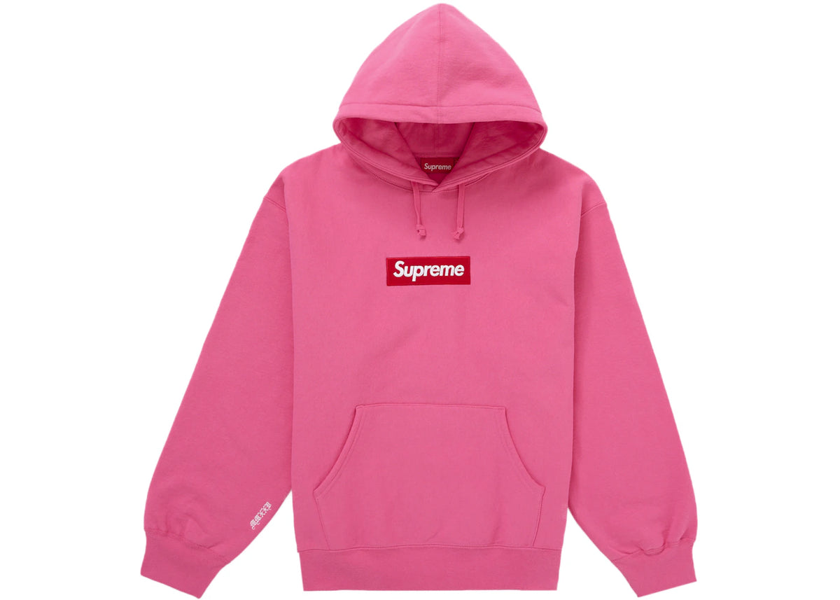 Supreme Box Logo Hooded Sweatshirt (FW25) Magenta